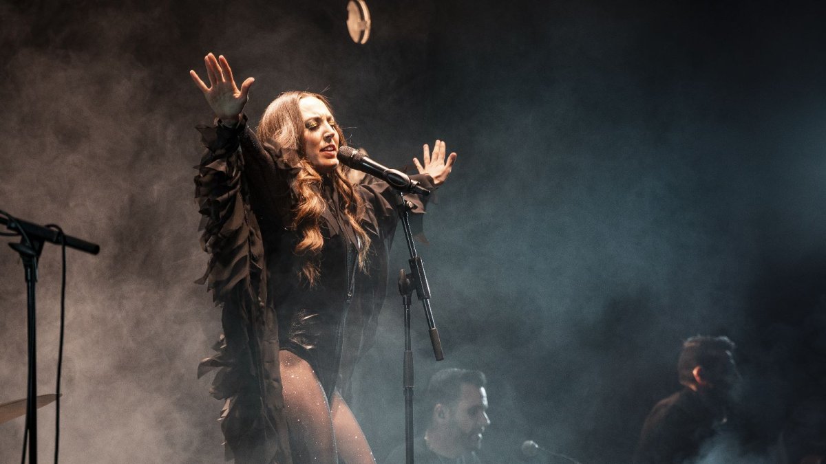 María Carrasco en uno de sus conciertos