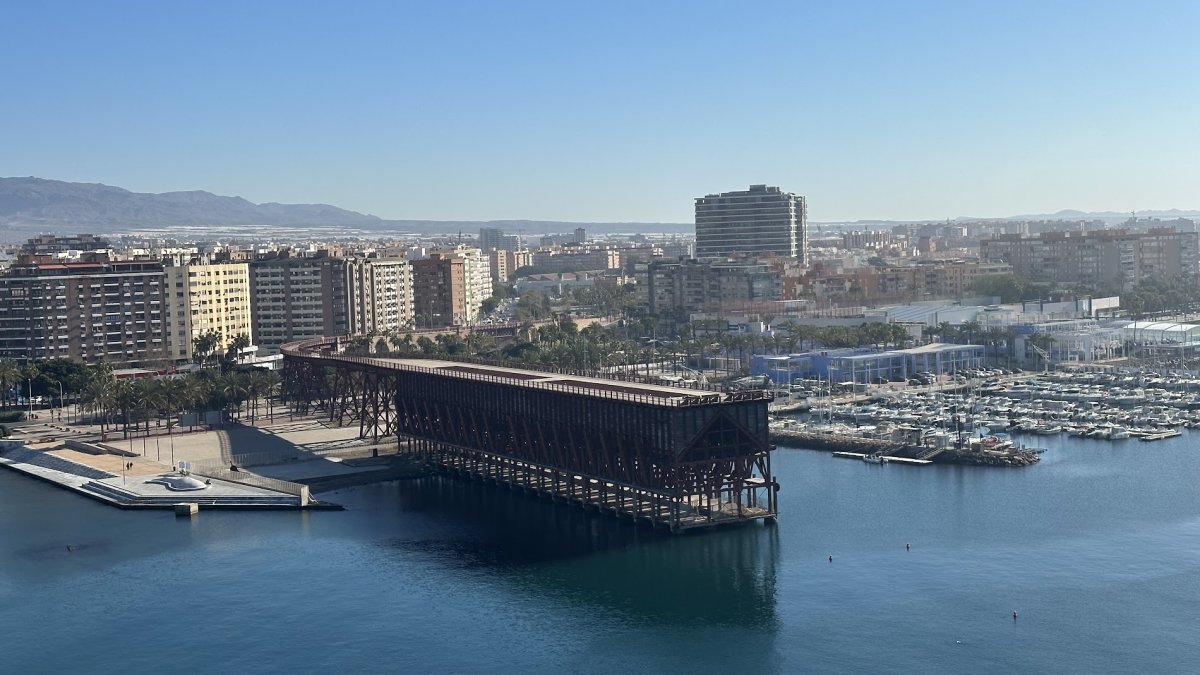 Vista aérea del Cable Inglés.