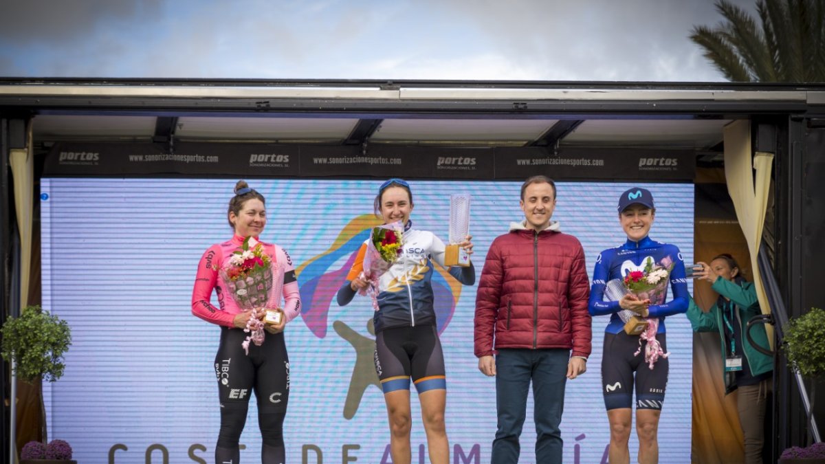 El podio de la primera edición de la Clásica Femenina.