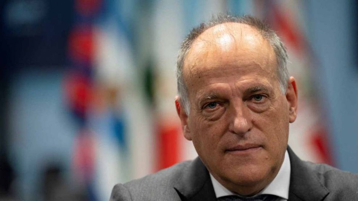 El presidente de la Liga, Javier Tebas.