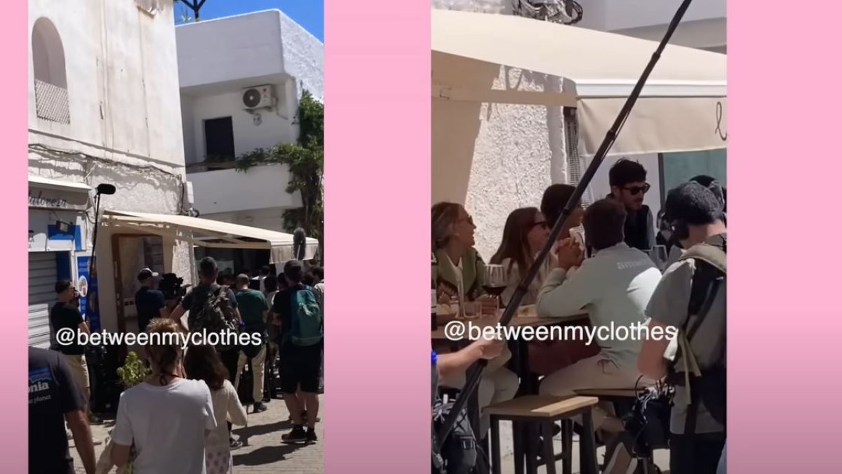 Capturas de los vídeos en los que se ve a los Pombo grabando en La Nonna.