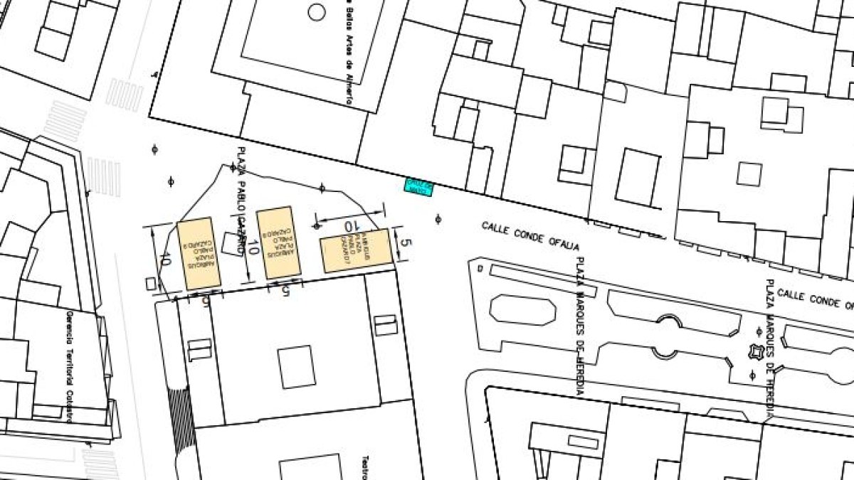 Mapa de situación de las cruces de mayo en Pablo Cazard.