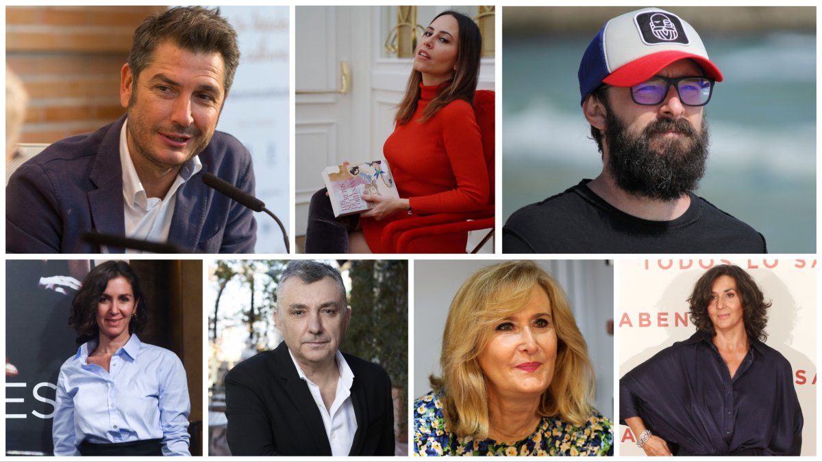 Carlos del Amor, Estefanía Ruiz, Juan Manuel Gil, Manuel Vilas, Nieves Herrero, Cristina Campos y Elvira Mínguez.