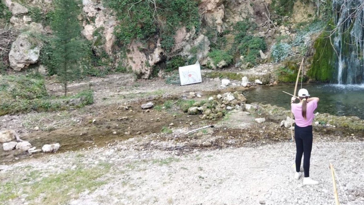 Una socia de Makura participando en una de las mangas del campeonato europeo.