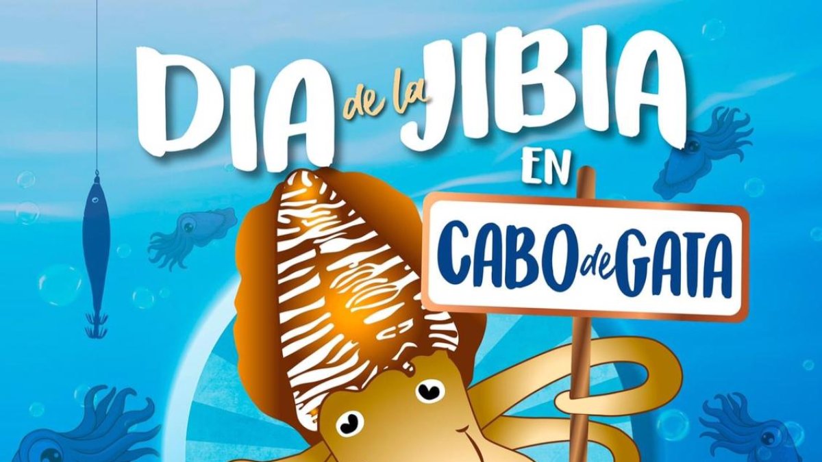 Cartel del Día de la Jibia en Cabo de Gata