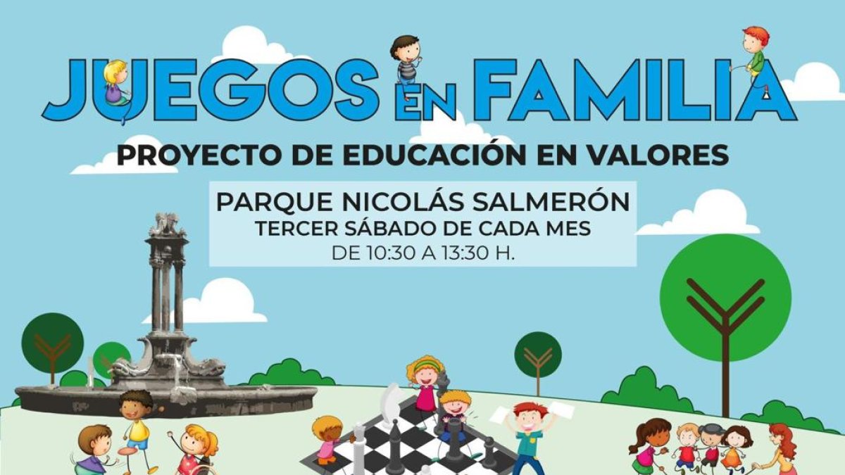 Cartel de la actividad \'Juegos en familia\'