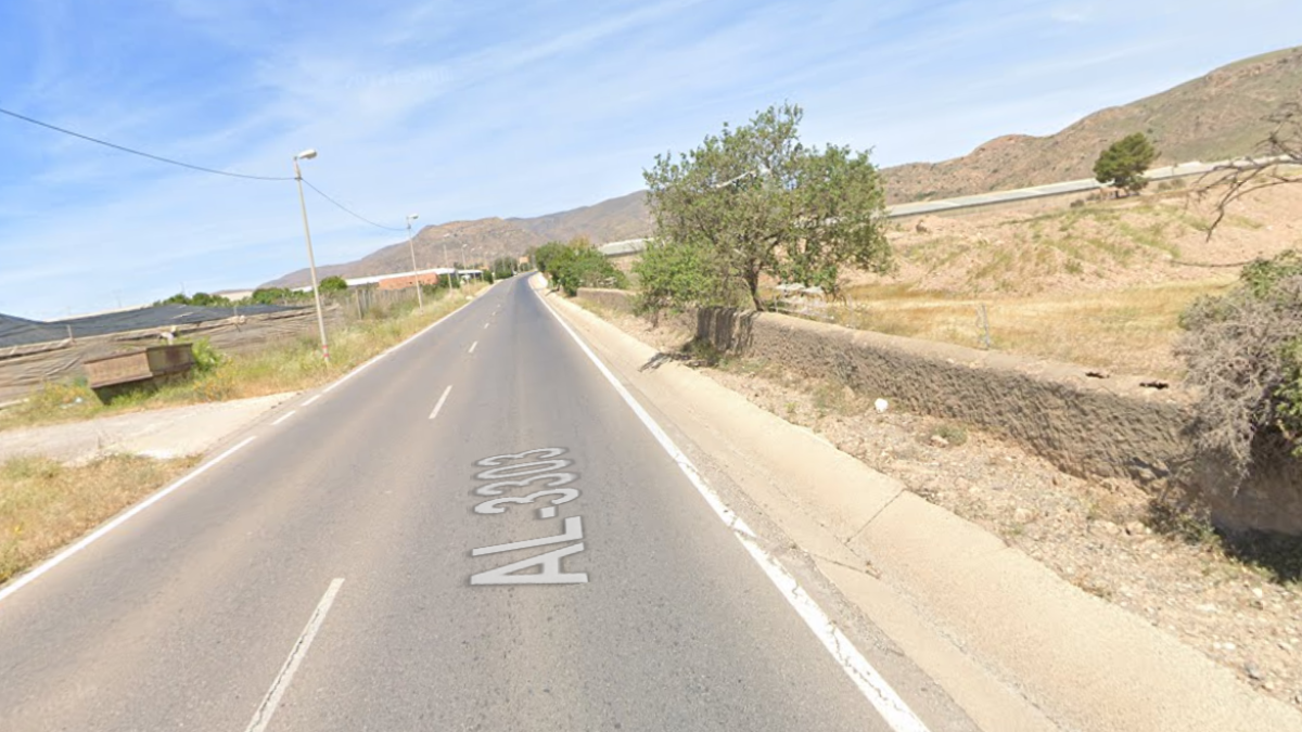 Imagen captura de la carretera AL-3303.