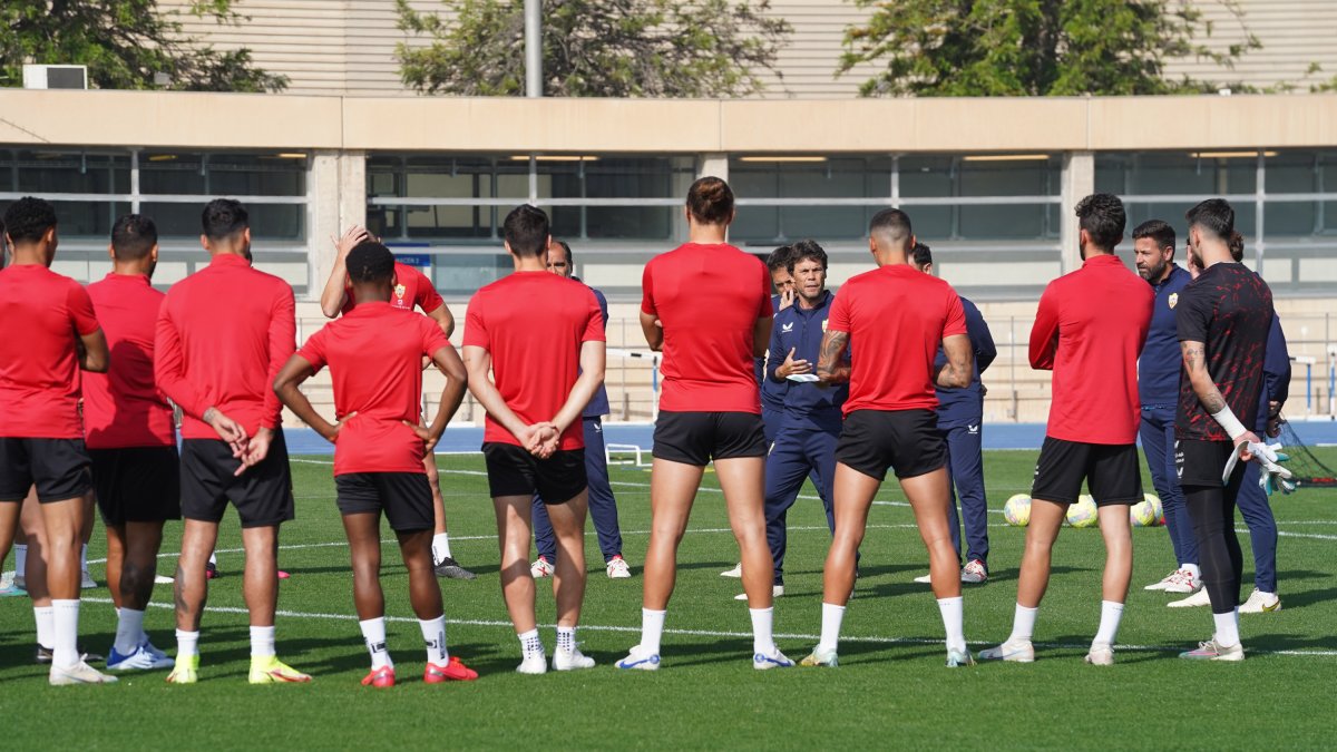 La charla de Rubi a la plantilla antes de enfrentarse al Atlético de Madrid.