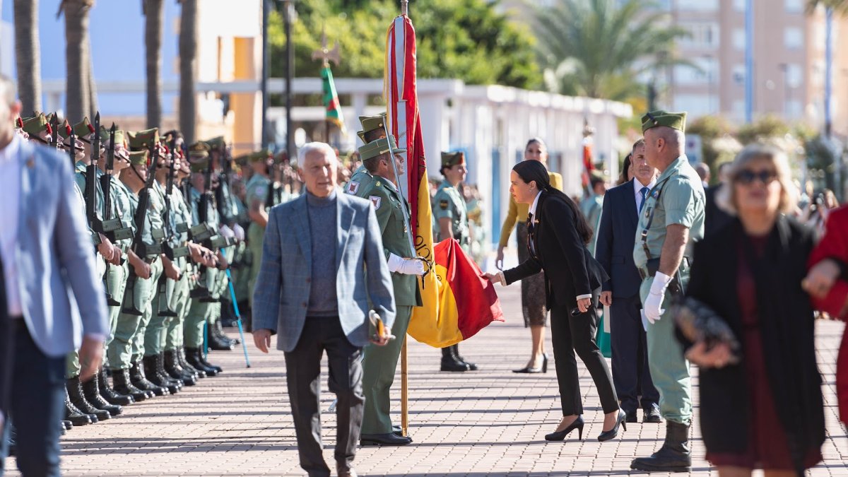 Jura de bandera en diciembre en Almería