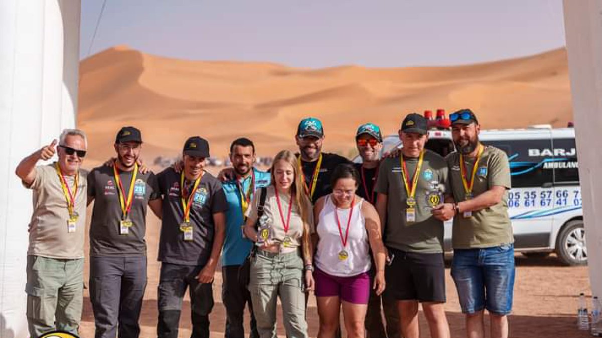 Los participantes almerienses al final de la prueba