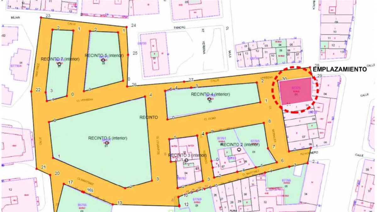 Ubicación de la parcela que ha salido a subasta