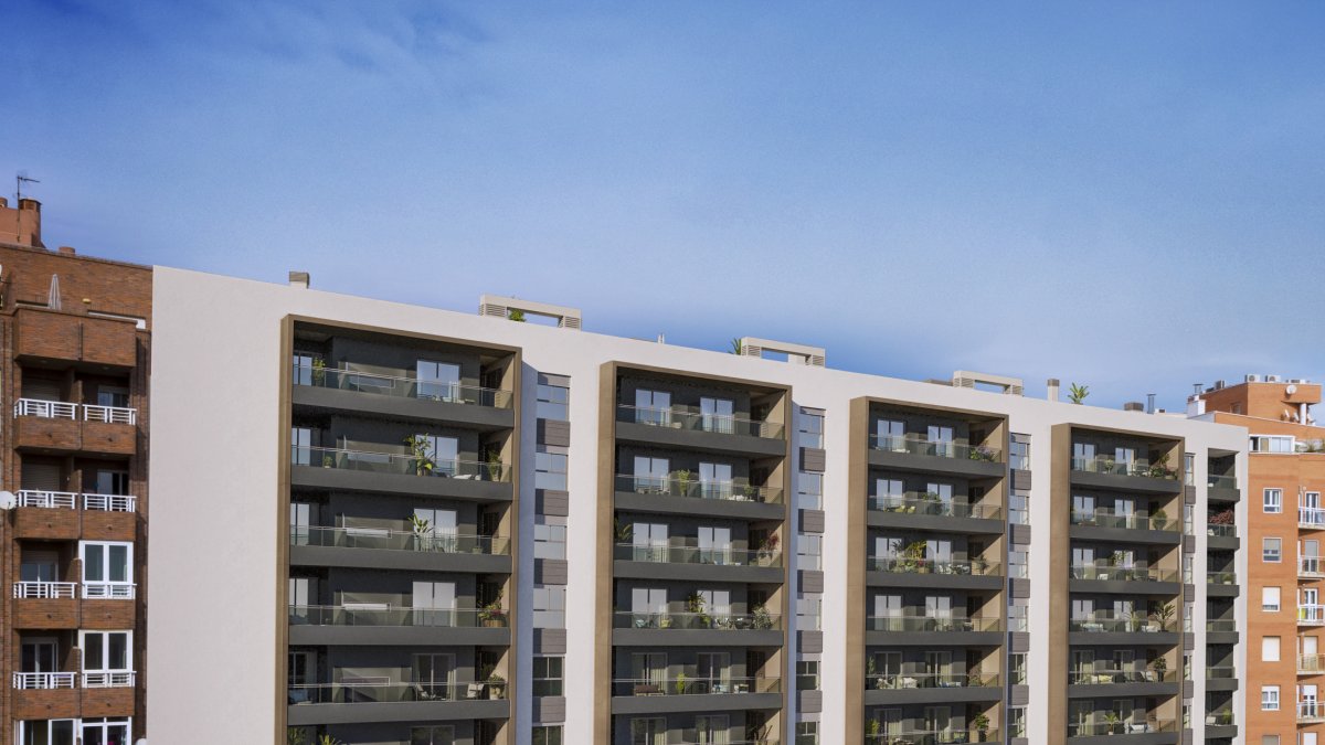 Promoción inmobiliaria de la Sareb en unos terrenos entre la Avenida de Montserrat y la Autovía al Aeropuerto.