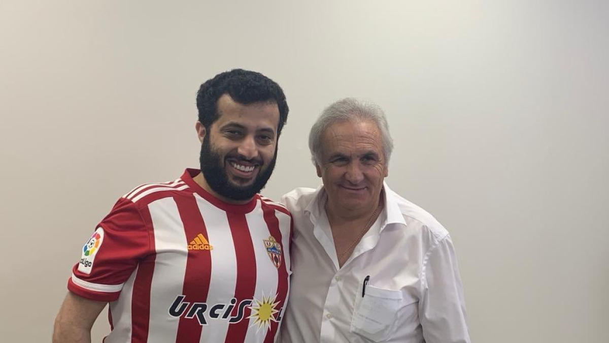 Turki y Alfonso el día de la venta.