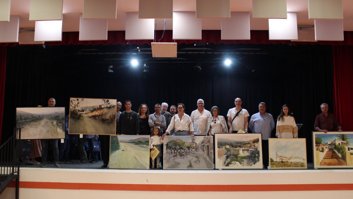 Entrega de premios en el Certamen de Pintura al Aire Libre de Huércal.