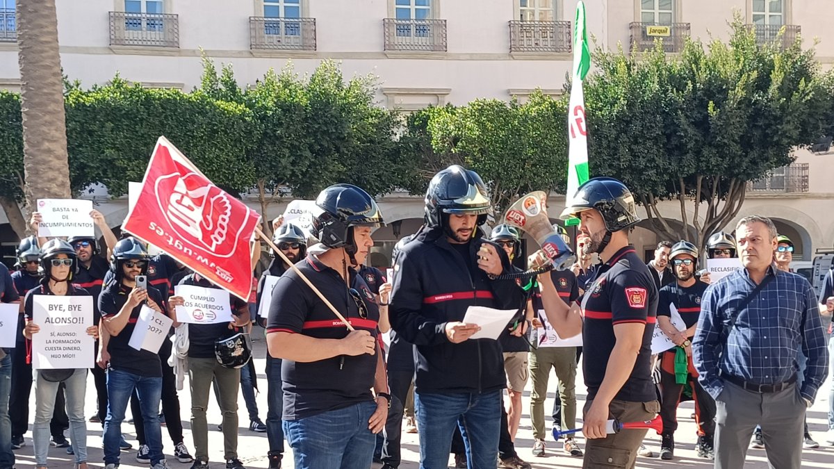 Movilización de los bomberos el pasado viernes