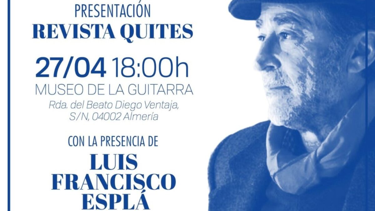 Cartel de la actividad en el Museo de la Guitarra.