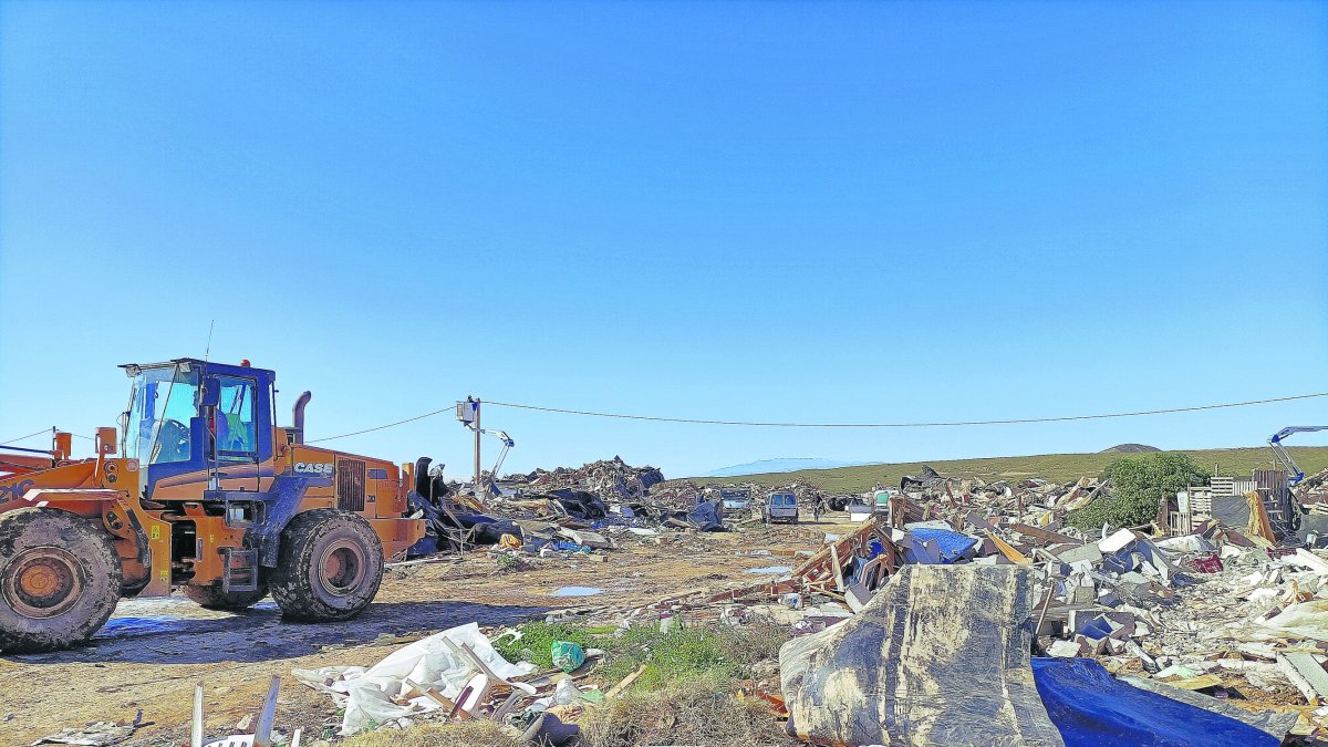 Imagen del asentamiento del Walili, demolido en enero de este año