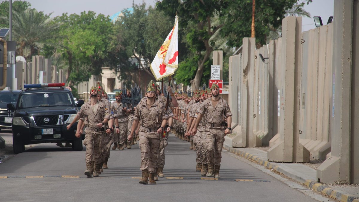 La VII Bandera Valenzuela celebra su aniversario desde Irak.