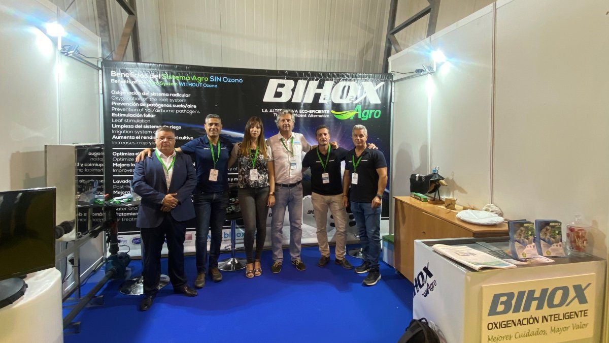 Stand de Biocono en InfoAgro Exhibition, en Aguadulce.