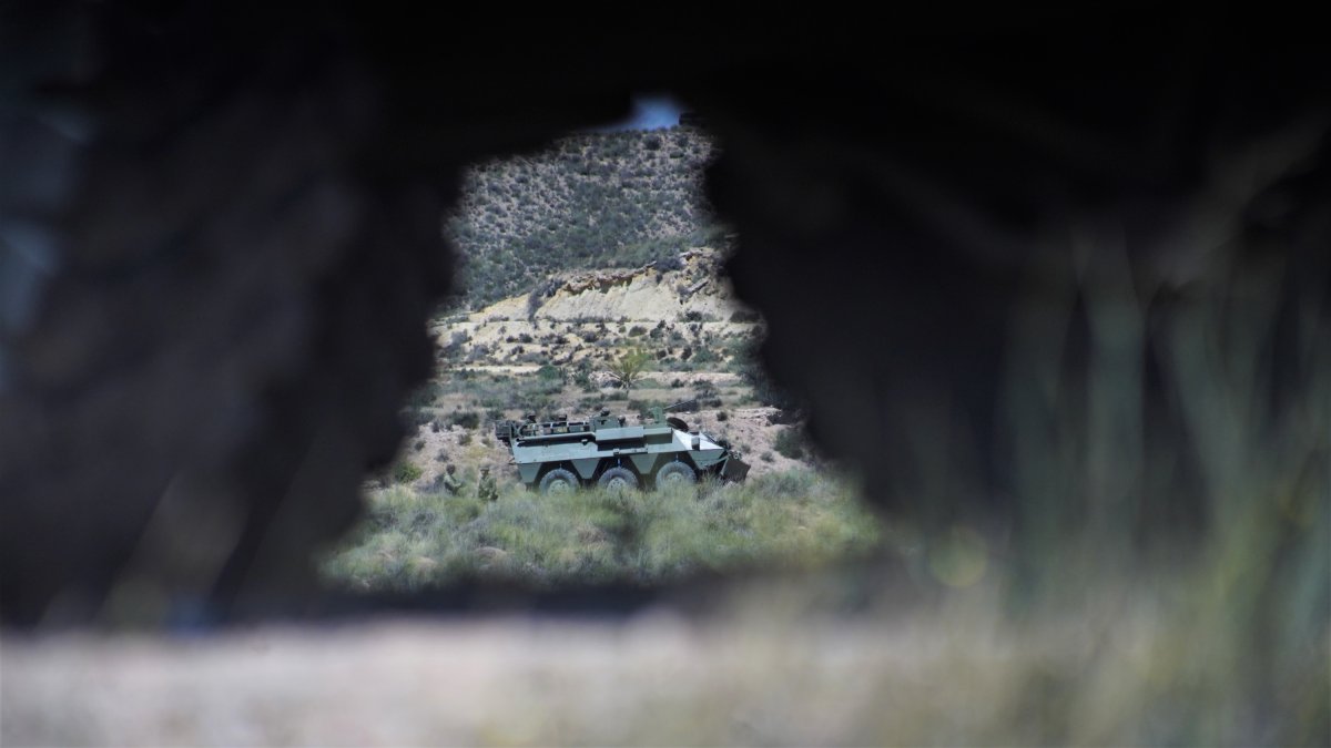 BMRs en el campo de maniobras de Viator