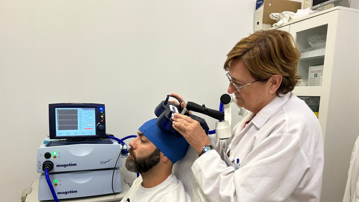 Técnica de estimulación cerebral no invasiva.