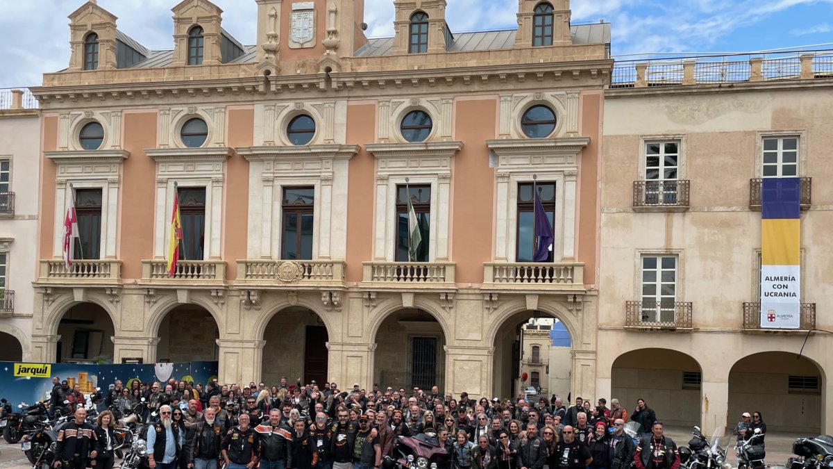 Moteros en Almería.