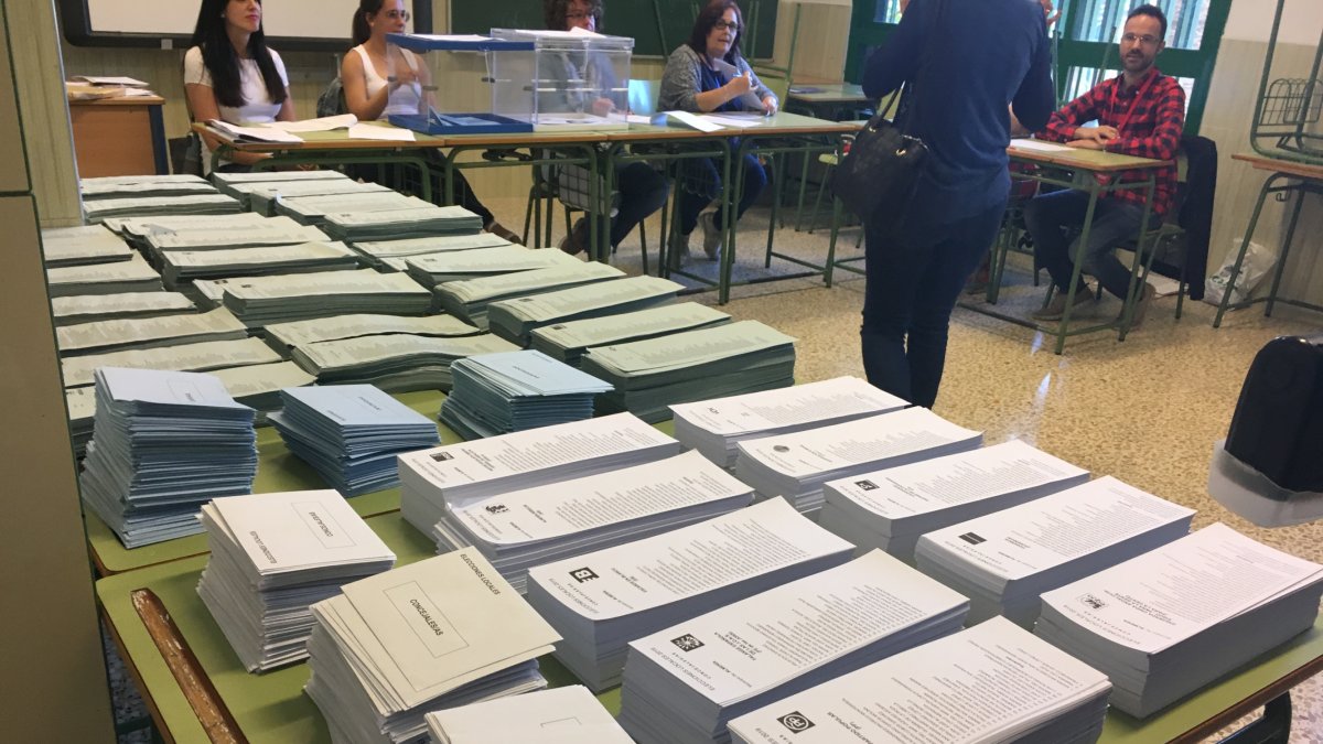 Papeletas en mayo de 2019.