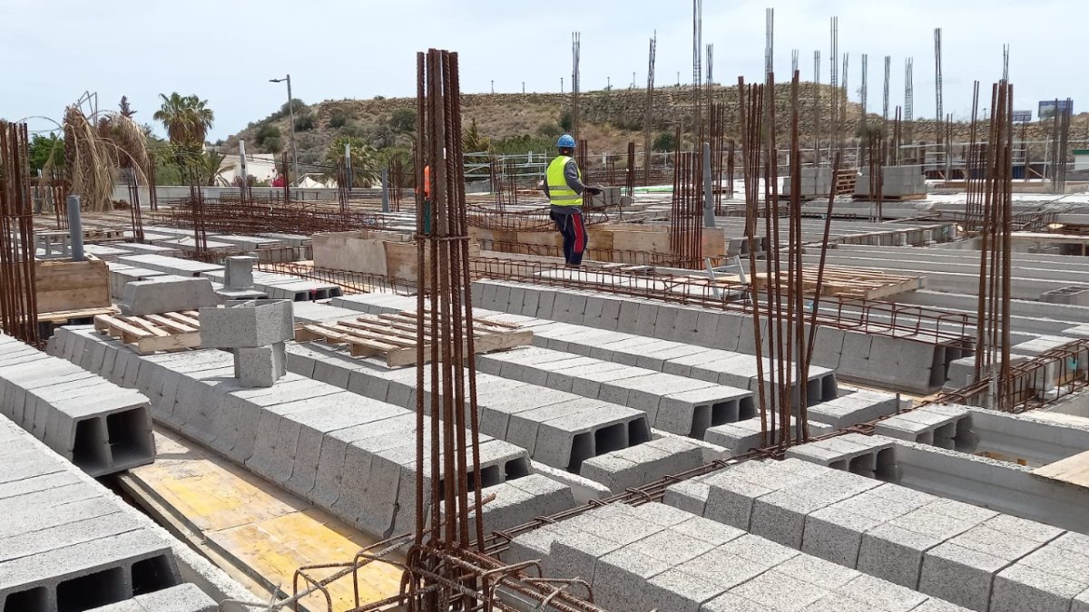 Así avanzan las obras del nuevo Centro de Salud de Mojácar.