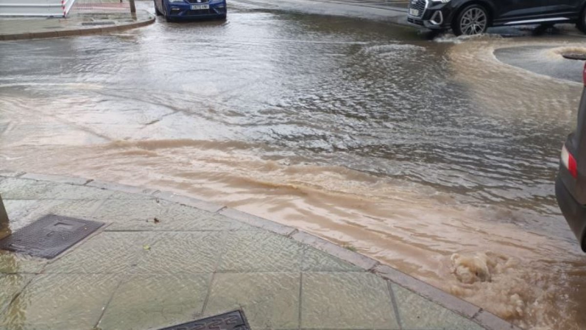Calles inundadas el pasado viernes en Almería.