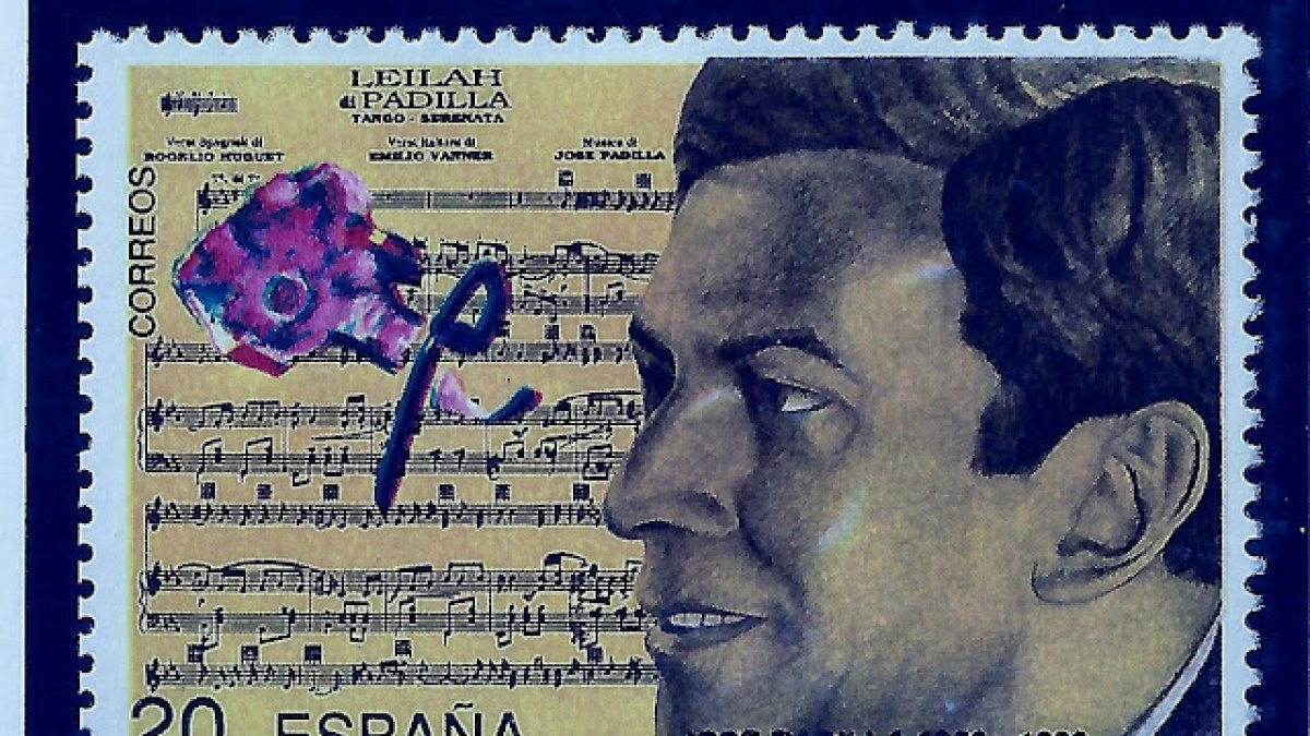 Sello conmemorativo por el centenario del Maestro Padilla.