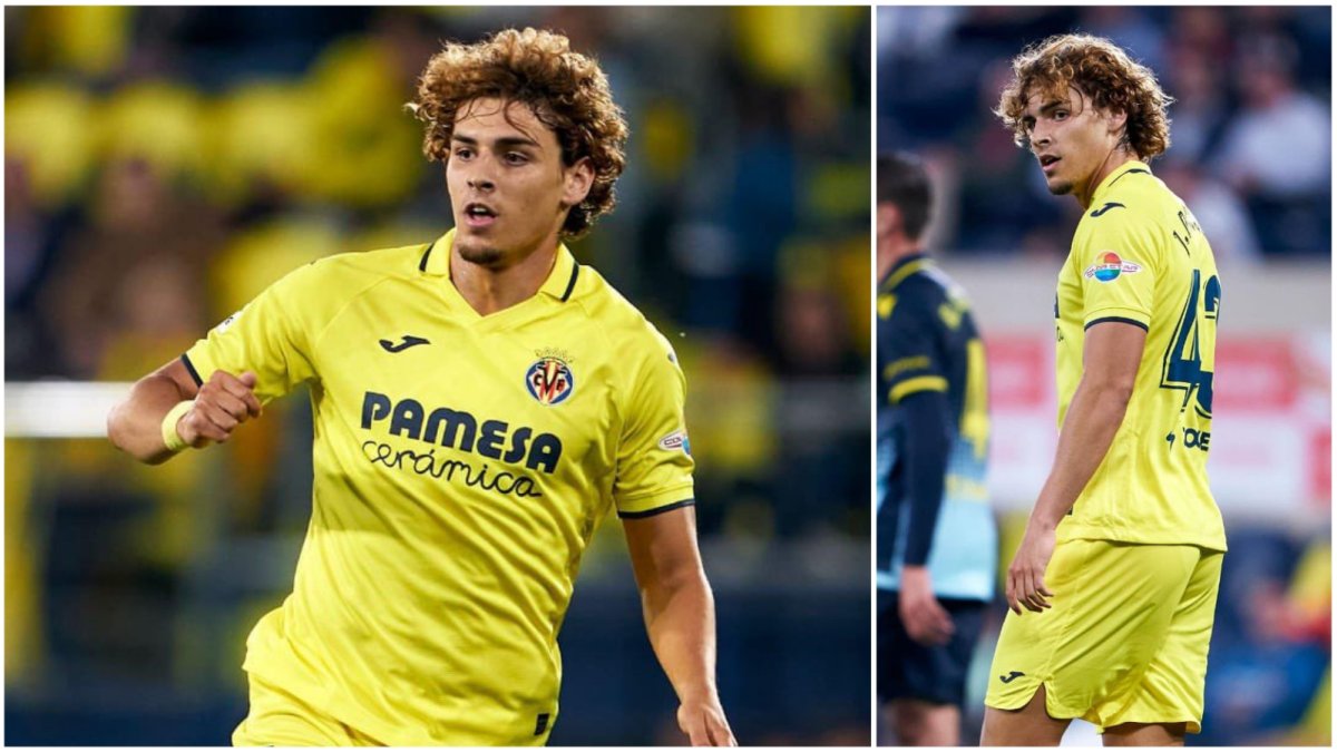 Jorge Pascual en su estreno en Primera División con el conjunto amarillo.