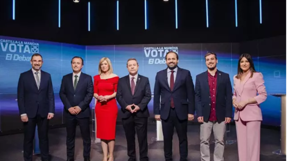 Imagen del debate electoral.