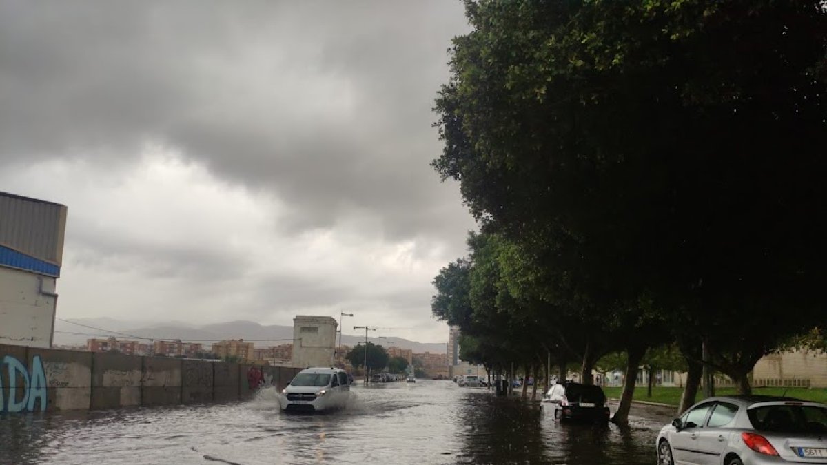 La lluvia, presente en la provincia desde el pasado lunes, cuando fue tomada esta imagen.