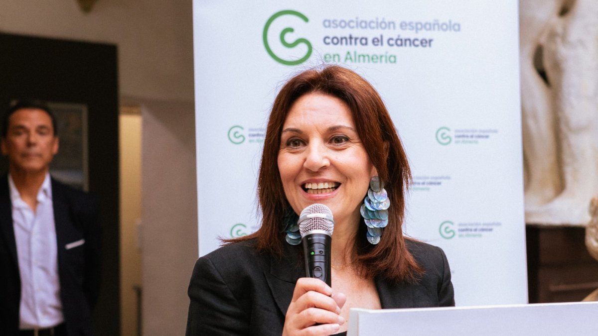Magdalena Cantero, presidenta de la Asociación Española contra el Cáncer en Almería.