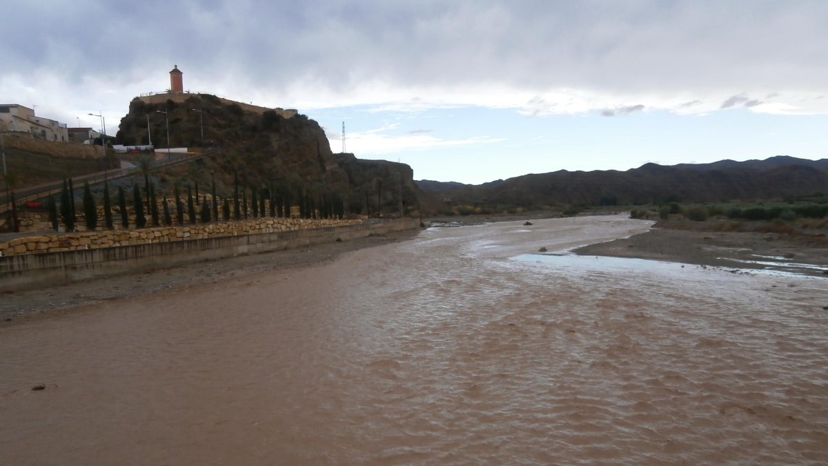Salida del Río Almanzora a su paso por la localidad de Arboleas