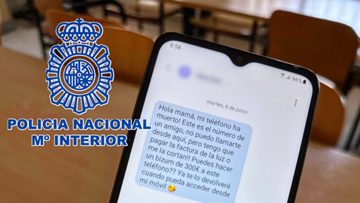 La estafa se realiza a través del teléfono móvil.