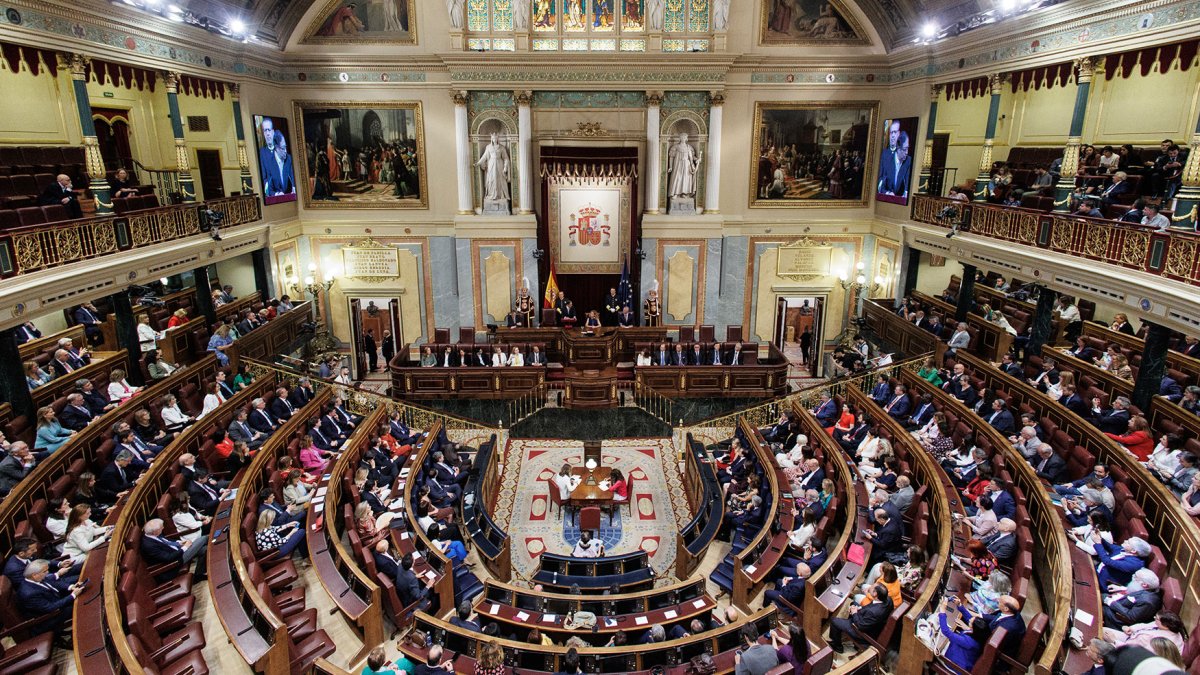Vista general del Congreso de los Diputados.