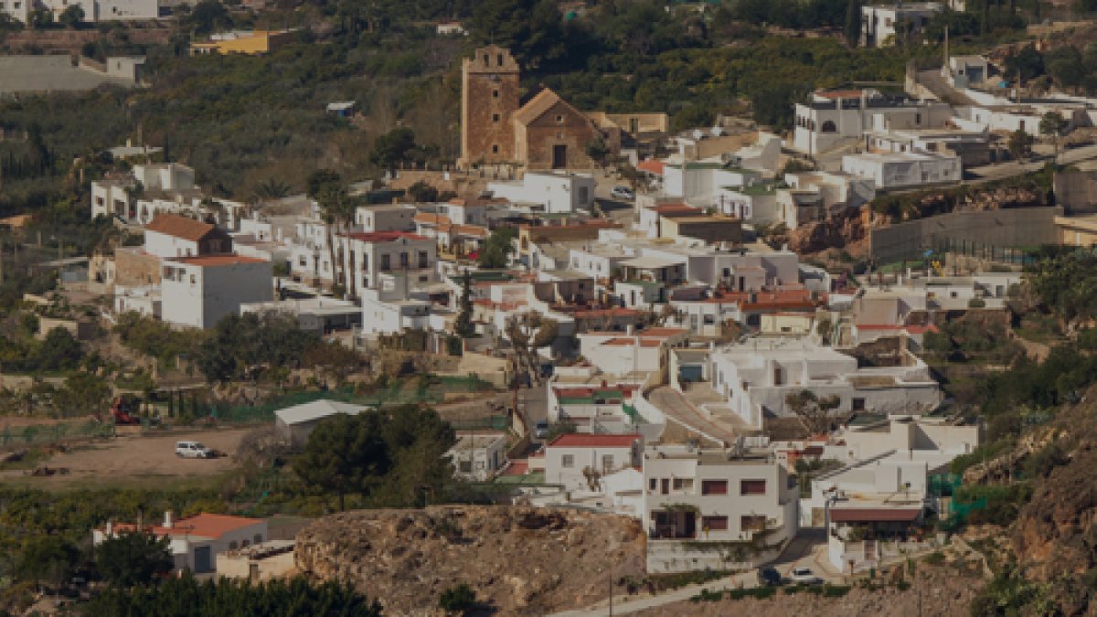 Vista de Vícar pueblo.