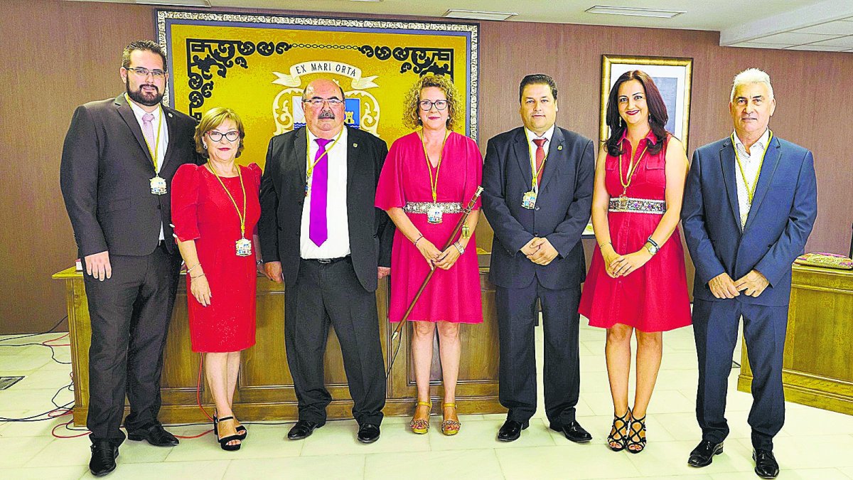 Equipo de Gobierno socialista elegido hace cuatro años en el Ayuntamiento de Garrucha.