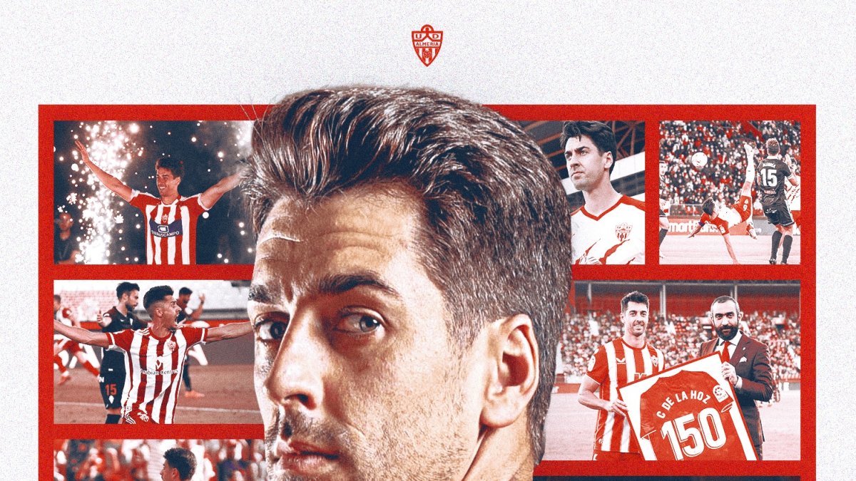 De la Hoz llegó al Almería en verano de 2018 y se marcha en 2023 siendo de Primera.
