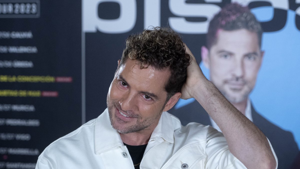 El cantante David Bisbal, este miércoles en la presentación de su gira.