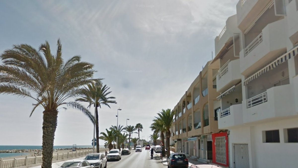 Zona de Garrucha cercana al lugar del suceso.