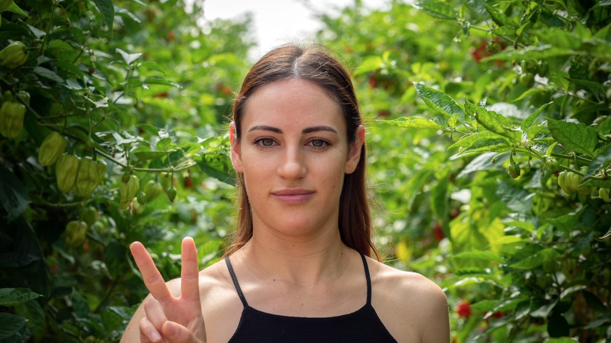 Tahiri Maldonado, agricultora de 26 años.