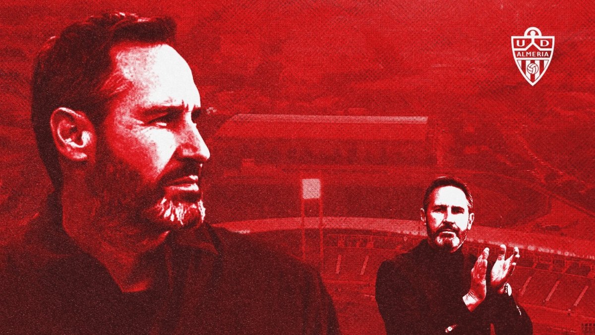 A las 23:00 horas publicaba el Almería la llegada de Vicente Moreno.