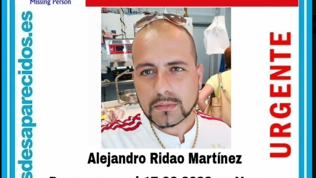 Imagen del joven desaparecido.
