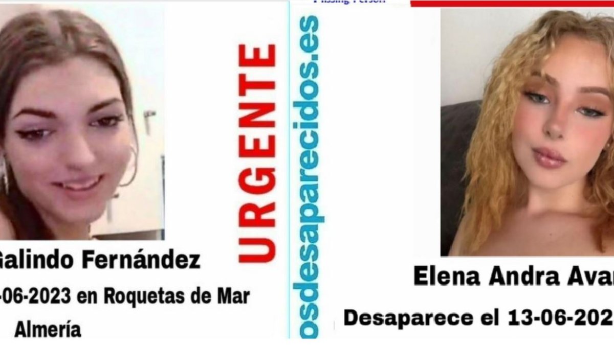 Las dos menores desaparecidas.