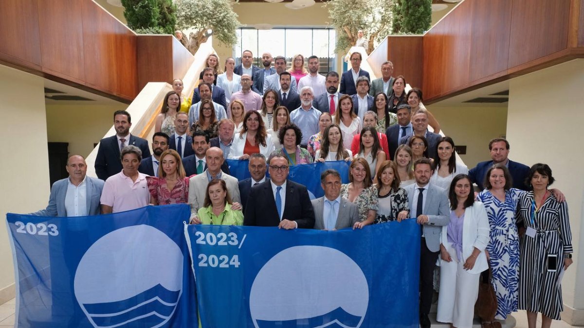 Acto de entrega de las 148 Banderas Azules de Andalucía.