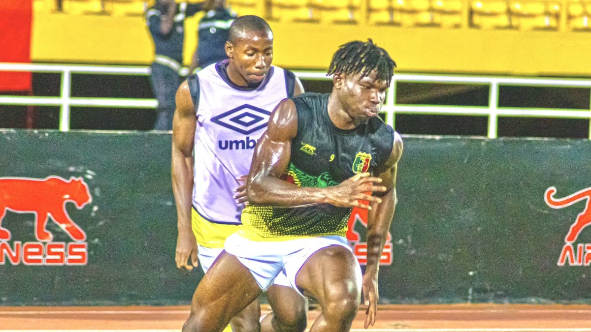 El Bilal Touré con la Selección de Mali, con la que jugará la próxima Copa de África.