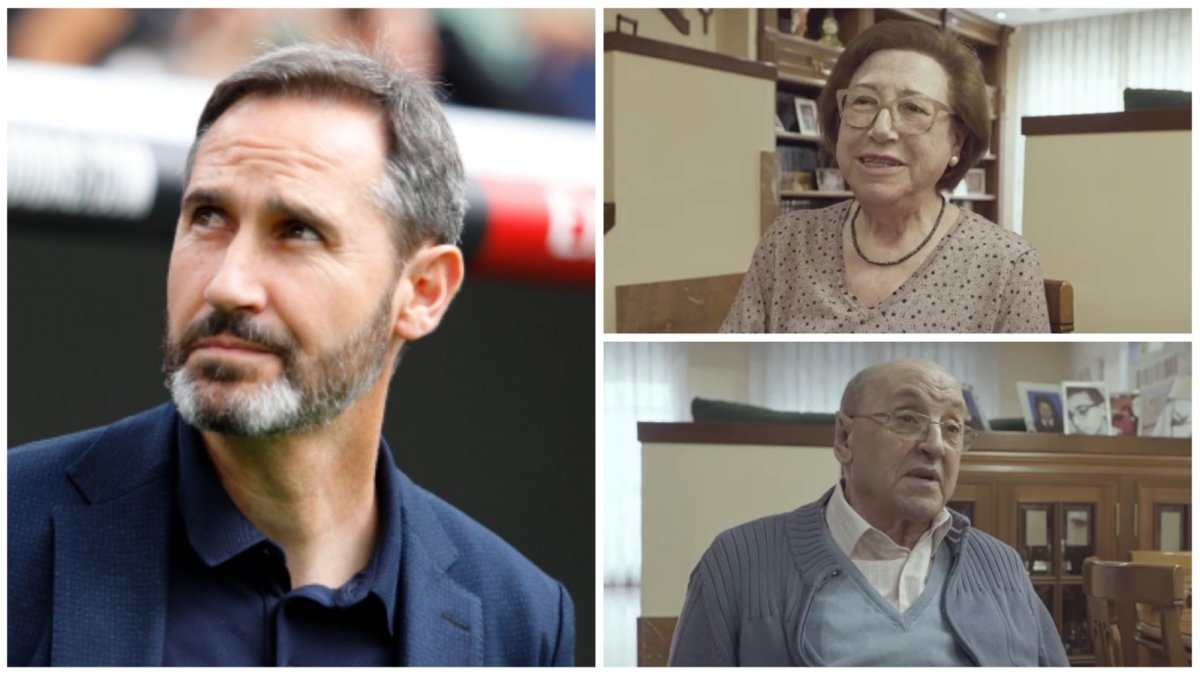 Los padres, Vicente y Sara, hablan de la carrera deportiva de su hijo.