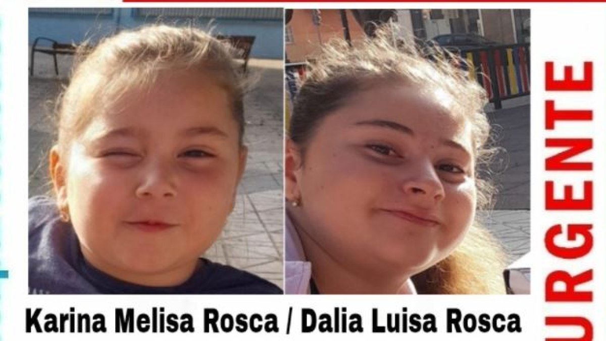 Fotografía de las dos menores desaparecidas.